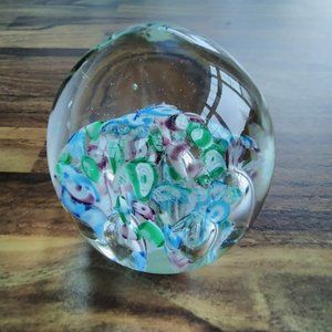 Vintage Art Glass Paperweight